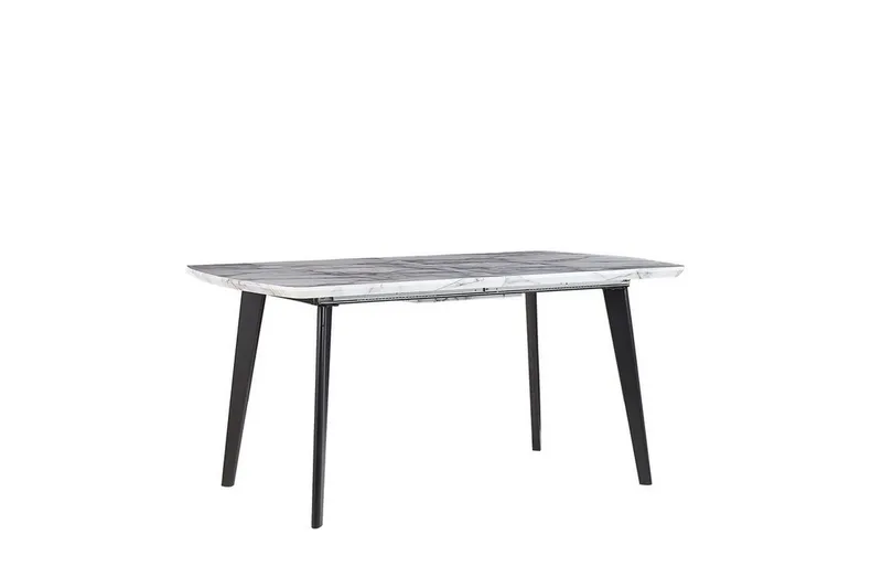 Matbord hopfällbart 160/200 x 90 cm MOSBY - Vit - Möbler - Bord & matgrupper - Matbord & köksbord