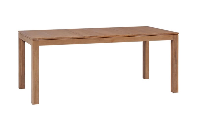 Matbord i massiv teak med naturlig finish 180x90x76 cm - Brun - Matbord & köksbord