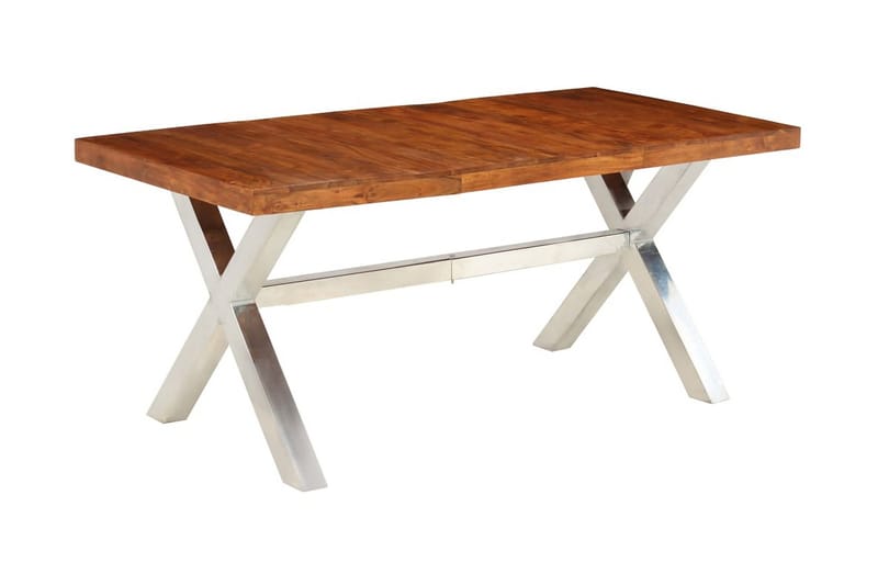 Matbord i massivt trä med shesham-ytbehandling 180x90x76 cm - Brun - Möbler - Bord & matgrupper - Matbord & köksbord