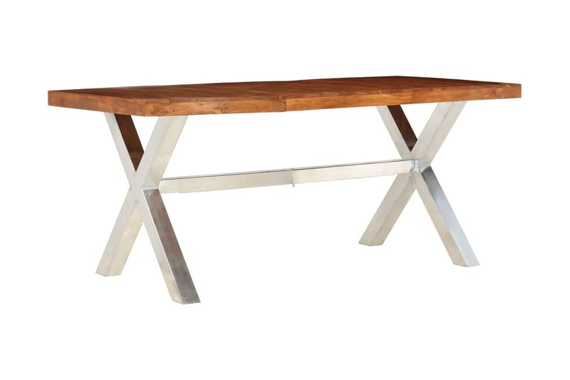 Matbord i massivt trä med shesham-ytbehandling 180x90x76 cm - Brun - Möbler - Bord & matgrupper - Matbord & köksbord