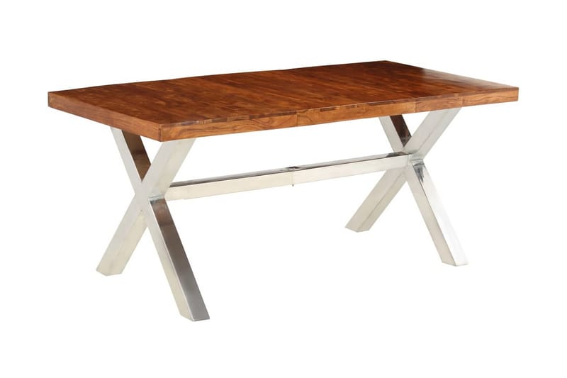 Matbord i massivt trä med shesham-ytbehandling 180x90x76 cm - Brun - Möbler - Bord & matgrupper - Matbord & köksbord