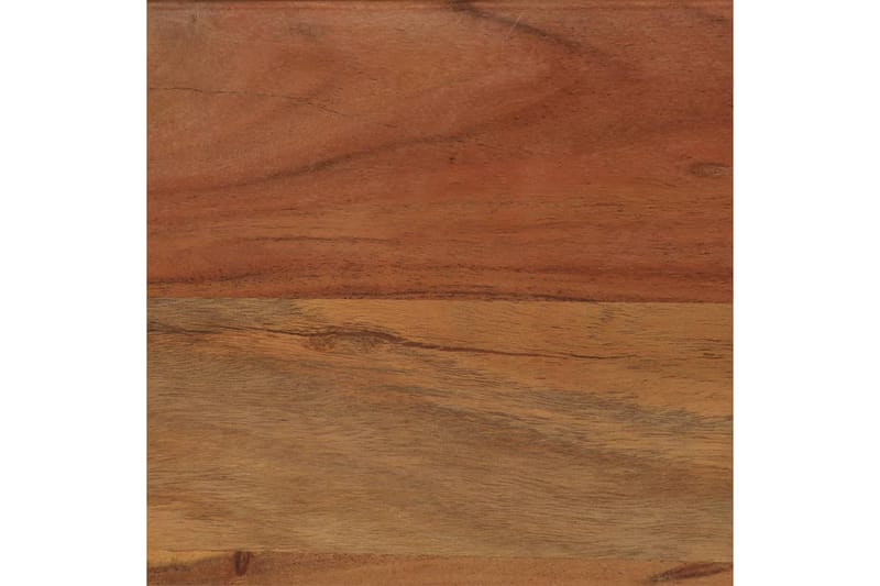 Matbord massivt akaciaträ och stål 120x60x76 cm - Brun - Möbler - Bord & matgrupper - Matbord & köksbord