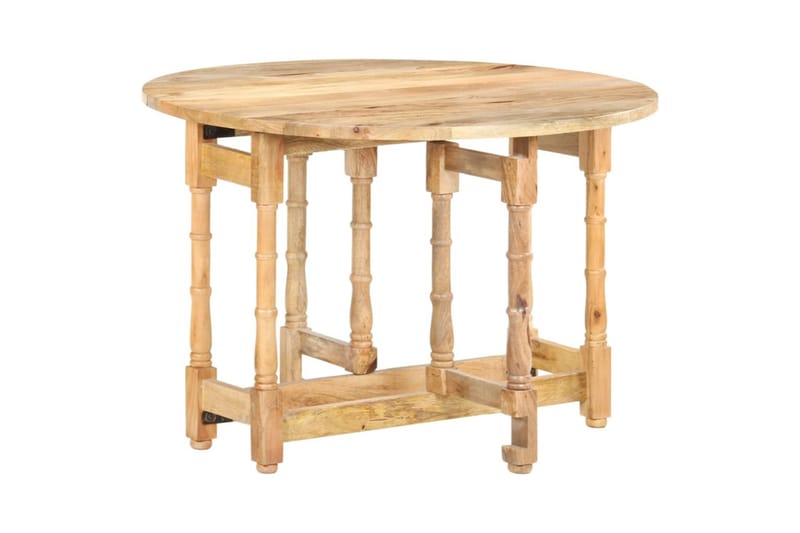 Matbord rund 110x76 cm massivt mangoträ - Brun - Möbler - Bord & matgrupper - Matbord & köksbord
