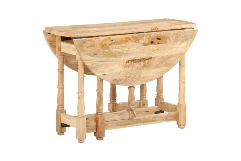 Matbord rund 110x76 cm massivt mangoträ - Brun - Möbler - Bord & matgrupper - Matbord & köksbord