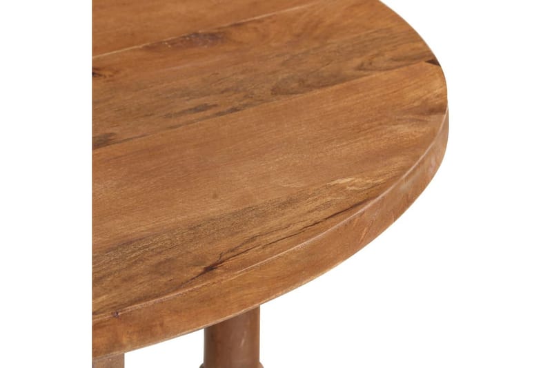 Matbord rund 110x76 cm massivt mangoträ - Brun - Matbord & köksbord