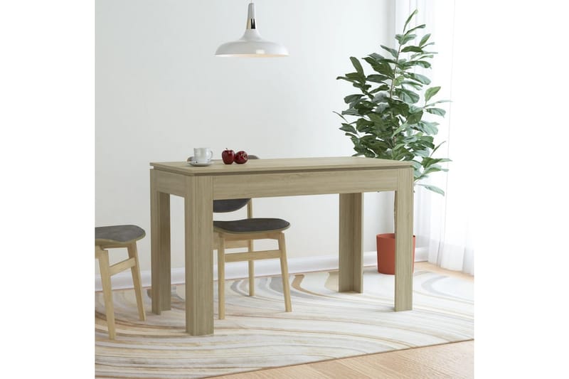 Matbord sonoma-ek 120x60x76 cm spånskiva - Brun - Möbler - Bord & matgrupper - Matbord & köksbord