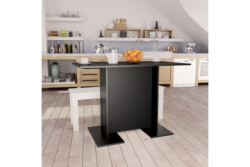 Matbord svart 110x60x75 cm spånskiva - Svart - Möbler - Bord & matgrupper - Matbord & köksbord
