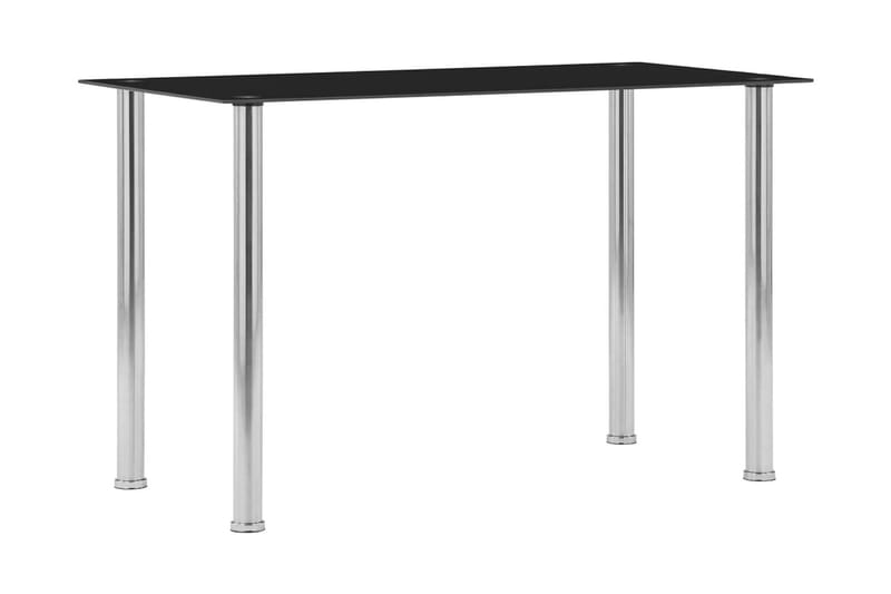Matbord svart 120x60x75 cm härdat glas - Svart - Möbler - Bord & matgrupper - Matbord & köksbord