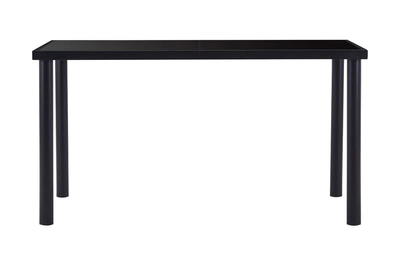 Matbord svart 140x70x75 cm härdat glas - Svart - Möbler - Bord & matgrupper - Matbord & köksbord