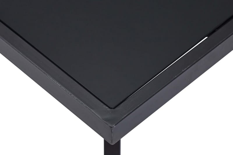 Matbord svart 160x80x75 cm härdat glas - Svart - Matbord & köksbord