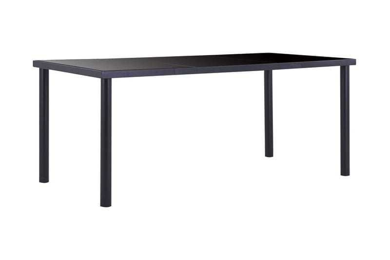 Matbord svart 180x90x75 cm härdat glas - Svart - Möbler - Bord & matgrupper - Matbord & köksbord