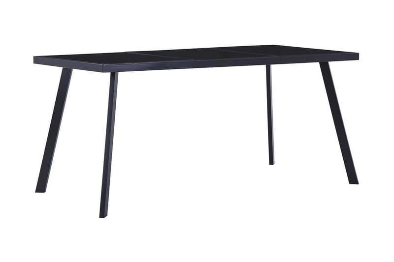 Matbord svart 180x90x75 cm härdat glas - Svart - Möbler - Bord & matgrupper - Matbord & köksbord