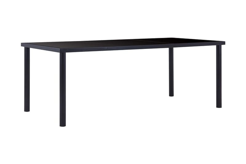 Matbord svart 200x100x75 cm härdat glas - Svart - Möbler - Bord & matgrupper - Matbord & köksbord