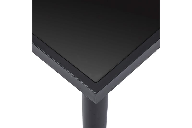 Matbord svart 200x100x75 cm härdat glas - Svart - Möbler - Bord & matgrupper - Matbord & köksbord