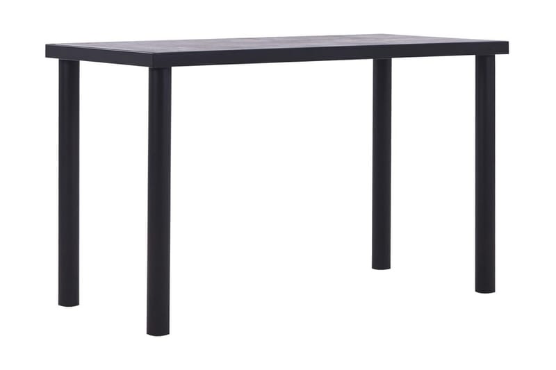 Matbord svart och betonggrå 120x60x75 cm MDF - Svart - Möbler - Bord & matgrupper - Matbord & köksbord