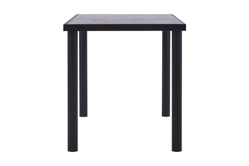 Matbord svart och betonggrå 140x70x75 cm MDF - Svart - Matbord & köksbord