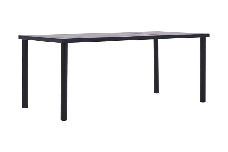 Matbord svart och betonggrå 200x100x75 cm MDF - Svart - Möbler - Bord & matgrupper - Matbord & köksbord