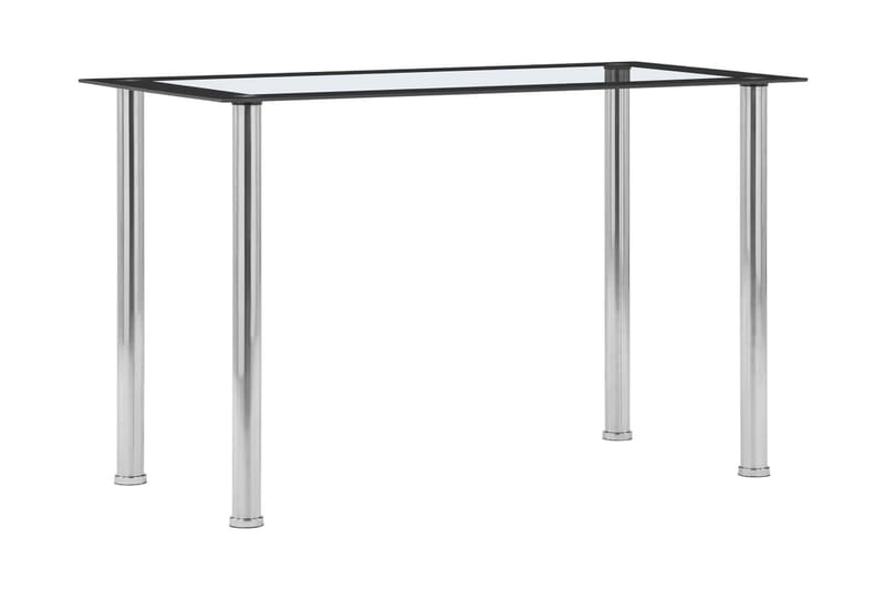 Matbord svart och transparent 120x60x75 cm härdat glas - Svart - Möbler - Bord & matgrupper - Matbord & köksbord
