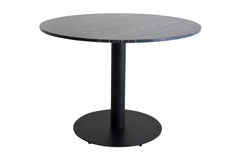 Matbord Venture Home Admira Matbord 106 cm Runt Marmor Black - Möbler - Bord & matgrupper - Matbord & köksbord