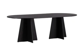 Matbord Venture Home Bootcut Matbord 230x115x75 cm Oval Black - Möbler - Bord & matgrupper - Matbord & köksbord