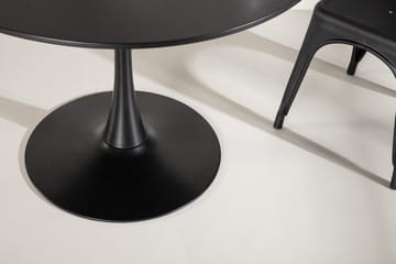 Matbord Venture Home Glade Matbord 100x74 cm Runt Black - Möbler - Bord & matgrupper - Matbord & köksbord