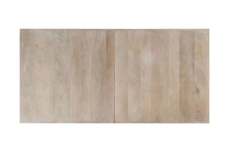 Matbord vit 160x80x75 cm massivt mangoträ - Vit - Möbler - Bord & matgrupper - Matbord & köksbord