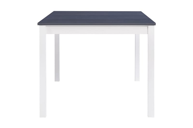 Matbord vit och grå 180x90x73 cm furu - Grå - Möbler - Bord & matgrupper - Matbord & köksbord