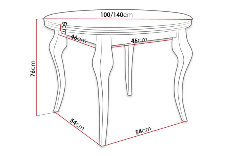 Matbord - Vit - Möbler - Bord & matgrupper - Matbord & köksbord