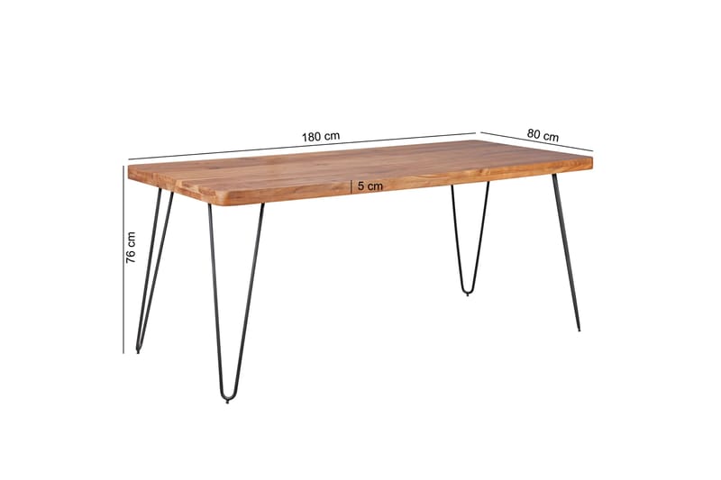 Mathin Matbord 180 cm - Trä/natur - Möbler - Bord & matgrupper - Matbord & köksbord