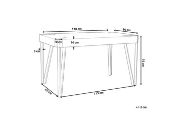 Mcgetrick Matbord 130x80 cm - Trä/Natur - Möbler - Bord & matgrupper - Matbord & köksbord
