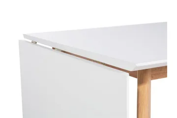 Medio Utdragbart Rektangulärt Matbord 120–155 cm i Trä - Vit - Möbler - Bord & matgrupper - Matbord & köksbord