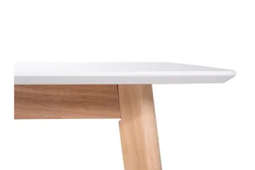 Medio Utdragbart Rektangulärt Matbord 120–155 cm i Trä - Vit - Möbler - Bord & matgrupper - Matbord & köksbord