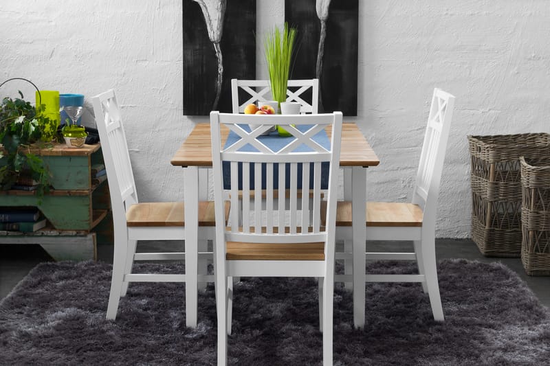 Mien Förlängningsbart Matbord 62 cm - Vit/Trä - Möbler - Bord & matgrupper - Klaffbord & Hopfällbart bord