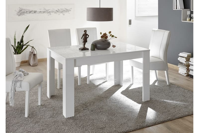 Mironne Förlängningsbart Matbord 180 cm - Vit - Matbord & köksbord