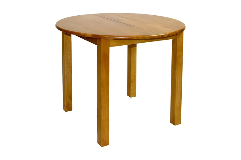 Mix Match Förlängningsbart Runt Matbord 90 cm med Trä- och Ekutseende - Natur - Möbler - Bord & matgrupper - Matbord & köksbord
