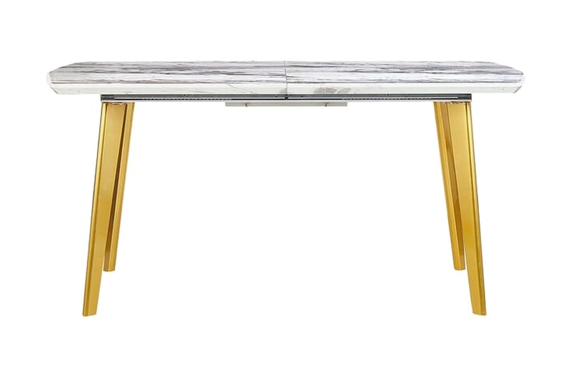 Mosby Matbord 200 cm Hopfällbart - Vit/Guld - Möbler - Bord & matgrupper - Matbord & köksbord