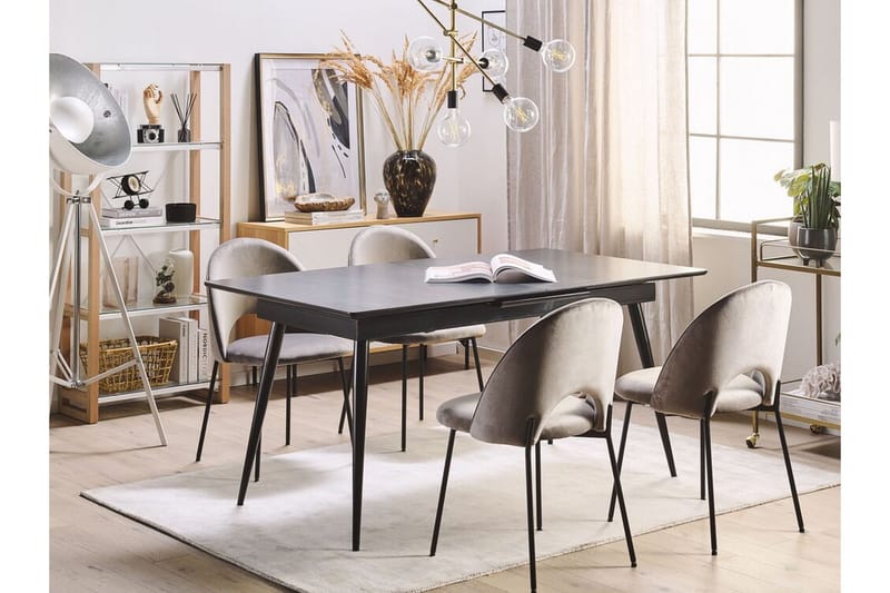 Mundon Matbord 200 cm Hopfällbart - Svart - Möbler - Bord & matgrupper - Matbord & köksbord