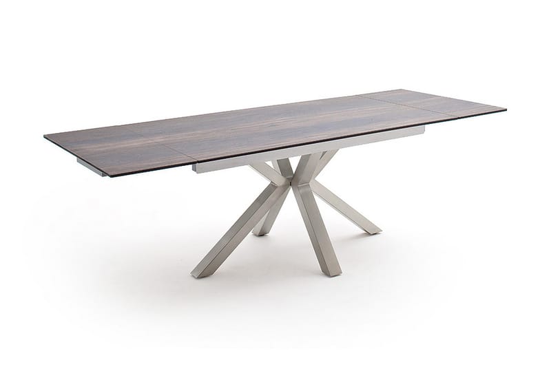 Naganon Matbord 160 cm - Glas/Silver - Möbler - Bord & matgrupper - Matbord & köksbord