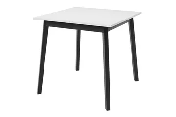 Narberth Litet Utdragbart Kvadratiskt Matbord 85 cm med Metallutseende - Vit - Möbler - Bord & matgrupper - Matbord & köksbord