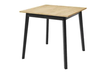 Narberth Litet Utdragbart Kvadratiskt Matbord 85 cm med Trä- och Ekutseende - Svart - Möbler - Bord & matgrupper - Matbord & köksbord
