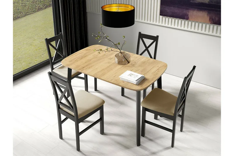 Narberth Matbord 80 cm - Svart - Möbler - Bord & matgrupper - Matbord & köksbord