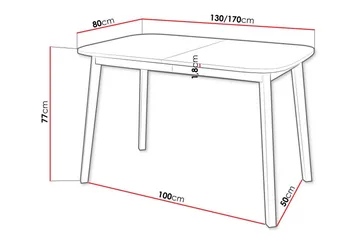 Narberth Matbord 80 cm - Vit - Möbler - Bord & matgrupper - Matbord & köksbord