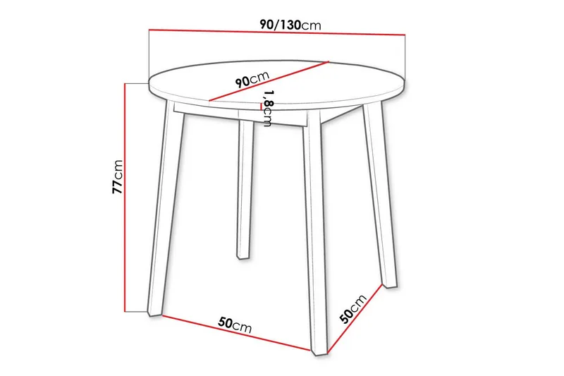 Narberth Matbord - Svart - Möbler - Bord & matgrupper - Matbord & köksbord