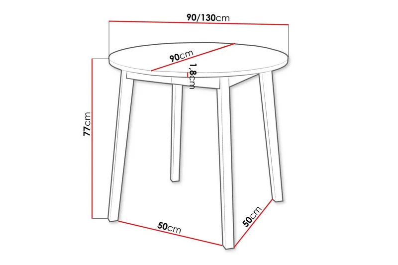 Narberth Matbord - Vit - Möbler - Bord & matgrupper - Matbord & köksbord