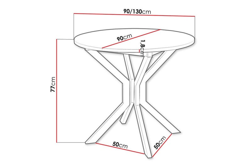 Narberth Matbord - Vit - Möbler - Bord & matgrupper - Matbord & köksbord