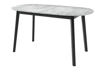 Narberth Utdragbart Ovalt Matbord 150 cm med Betongutseende - Ljusgrå - Möbler - Bord & matgrupper - Matbord & köksbord