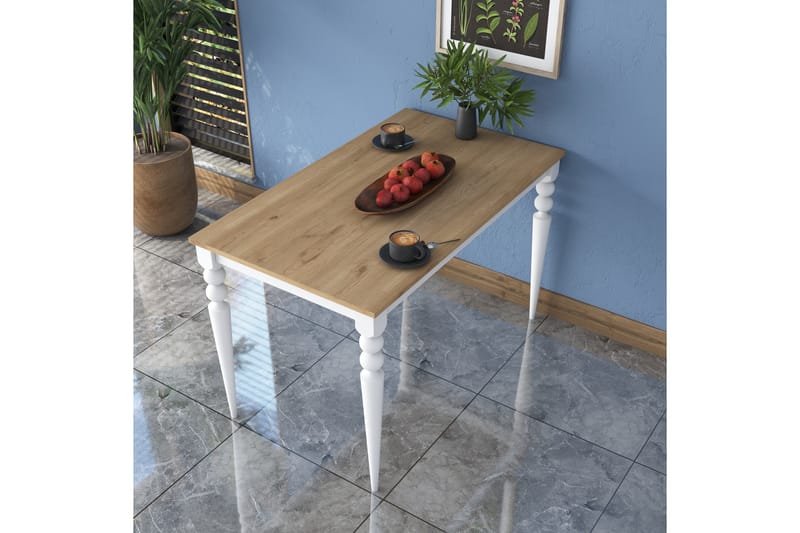 Naryani Matbord 120 cm - Valnöt/Vit - Möbler - Bord & matgrupper - Matbord & köksbord