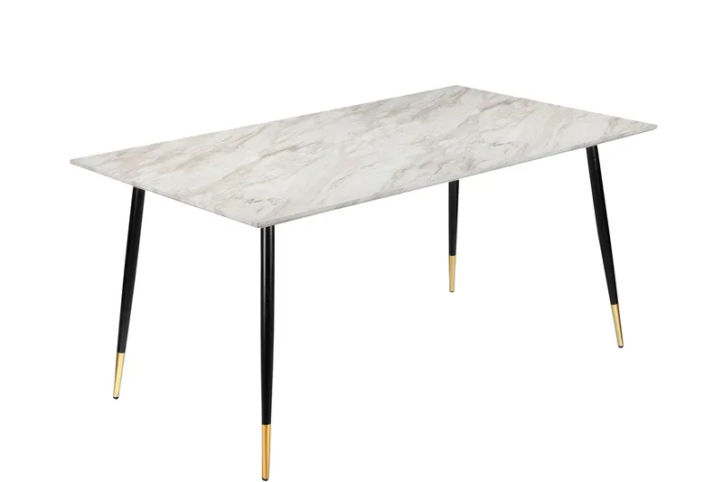 Oktoos Matbord 120 cm - Grå/Vit/Svart/Guld - Möbler - Bord & matgrupper - Matbord & köksbord