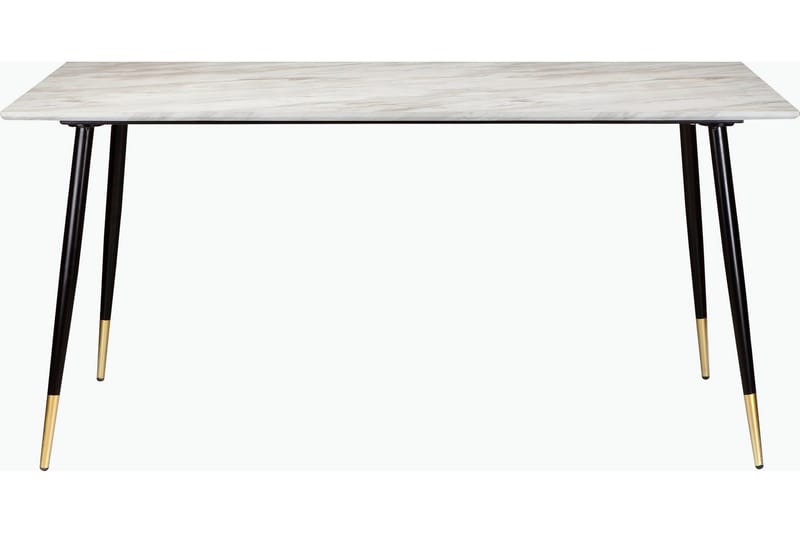 Oktoos Matbord 160 cm - Grå/Vit/Svart/Guld - Matbord & köksbord