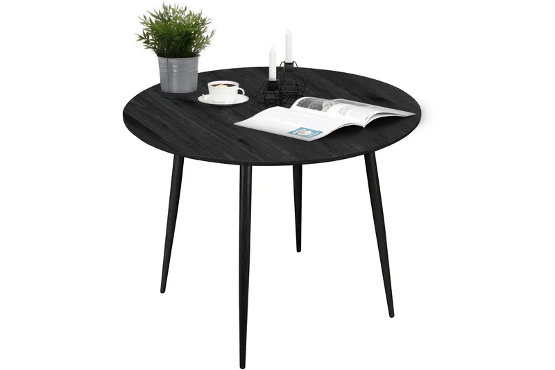 Oktoos Matbord Runt 100 cm - Svart - Möbler - Bord & matgrupper - Matbord & köksbord